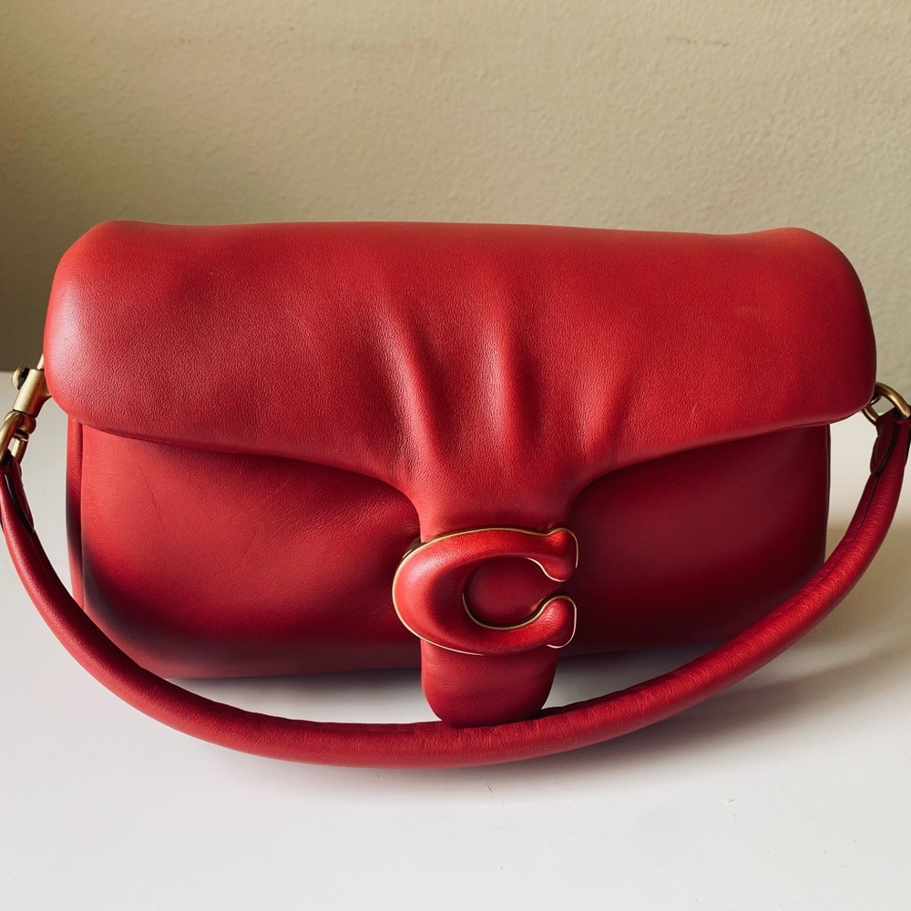 Coach Pillow Tabby Brass/Red Apple C0772 Shoulder Bag 26